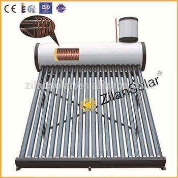200L Galvanized steel solar water heater with coil &feeding tank