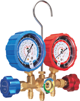 Ac refrigeration copper valve body forging <font color='red'>brass</font> <font color='red'>manifold</font> pressure gauge set or ac <font color='red'>manifold</font> gauge