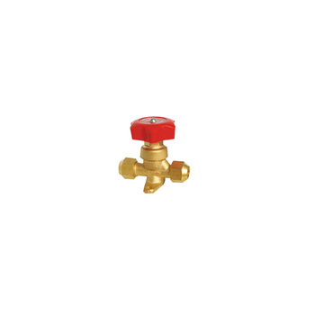 DSZH Copper hand valve flare type/brass valve for refrigeration and air conditioning fittings