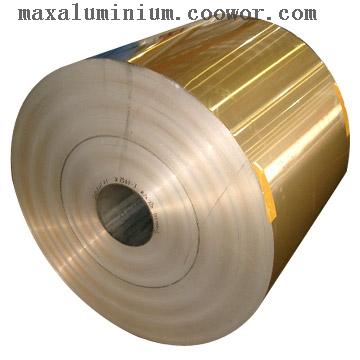 Golden epoxy aluminium foil for air conditioner
