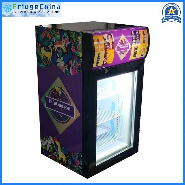 Upright Display Freezer for Beverage Glass Door Upright Freezer