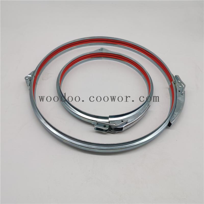 Galvanized Steel Quick Release Duct Flange Clamps For <font color='red'>Dust</font> <font color='red'>Collection</font> <font color='red'>System</font>