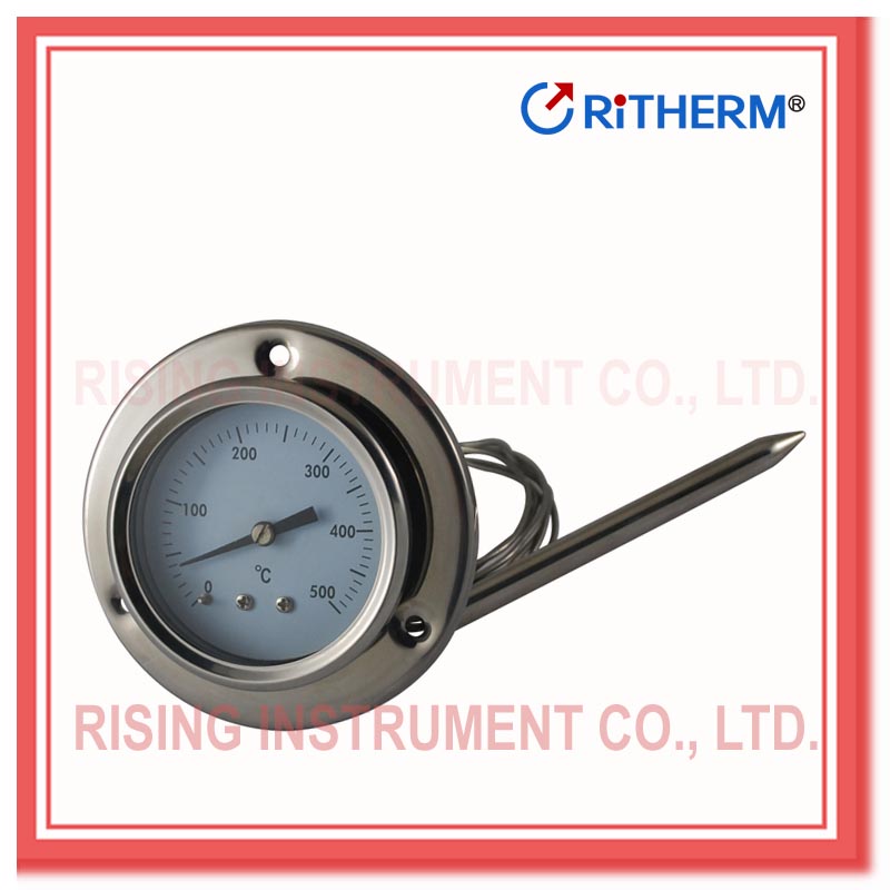 stainless steel industrial oven capillary thermometer