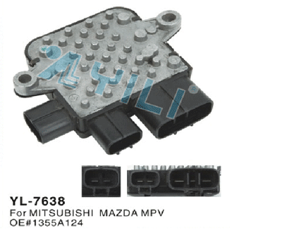 fan  resistor YL-7638 for Mitsubishi , Mazda MPV OE# 1355A124