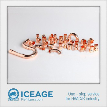 connection used in refrigeration copper fitting short Radius elbow/long Radius elbow/tee