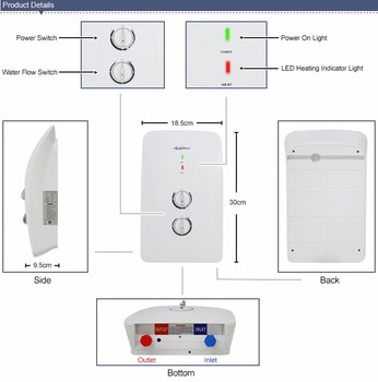 Adjustable Thermostat Decorative Covering Under Kitchen Sink Instant Heat Pump Water Heater Heaters