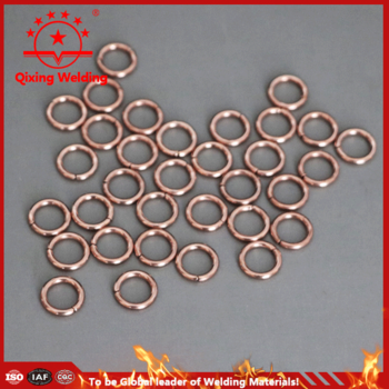 Copper zinc brazing rings for welding cooling equipment evaporators and condensers