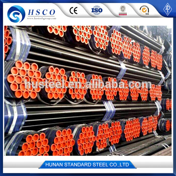 black steel pipe a53 seamless steel pipe