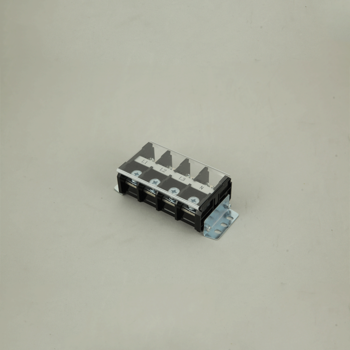 screw type 4p barrier terminal block connector with plastic case and din rail