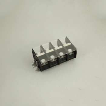 4 poles screw type push wire terminal block connector with plastic case