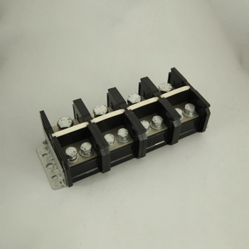 four poles screw type heat resistant brass terminal block connector