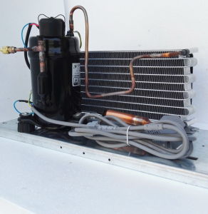 Purswave 2/5HP Air-Cooled Compressor Condensing Unit for Mini Air Conditioner and Dehumidifier Ice Machine Vending Machine Water Cooler