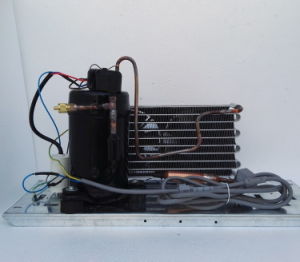 Purswave 2/5HP Air-Cooled Compressor Condensing Unit for Mini Air Conditioner and Dehumidifier Ice Machine Vending Machine Water Cooler