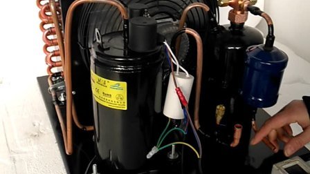 Purswave Qx114hjz 3/4HP Air-Cooled Compressor Condensing Unit for Mini Air Conditioner and Dehumidifier 220V/50Hz 110V/60Hz 220V/60Hz R22