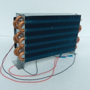 Purswave Cp3X6X240 Mini Air Cooled Condenser Copper Tube Aluminum Fin Evaporator with 2PCS 120X120 Axial Fan