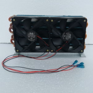 Purswave Cp4X6X240 Mini Air Cooled Condenser Copper Tube Aluminum Fin Evaporator with 2PCS 120X120 Axial Fan