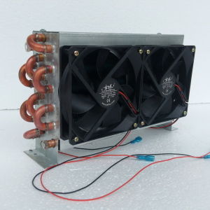 Purswave Fn3X6X240 Fan Cooled Condenser Copper Tube Alumumum Finned Condenser Heat Exchange Evaporator with 12V24V220V Small Fan