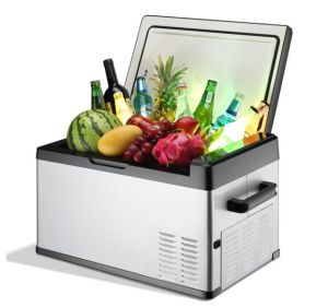 Purswave 40L DC 12V24V48V Portable Car Fridge Mini Freezer-18degree DC Compressor Refrigerator
