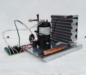 Purswave Mt27DC24hc DC Mini Condensing Units with DC Tiny Compressor DC 24V Condenser Motor Fan Thermostate for Mini Water Cooler Air-Conditioner Refrigerator