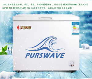 Purswave 219L DC 12V/24V/48V Solar Chest Freezer Battery Powered Refrigerator