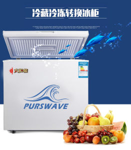 Purswave 219L DC 12V/24V/48V Solar Chest Freezer Battery Powered Refrigerator