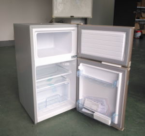 Purswave 95L DC12V24V Solar Refrigerator Vehicle Fridge Double Door Freezing & Cooling Style Compressor Refrigerating Freezer for Car Motor Bus Auto 