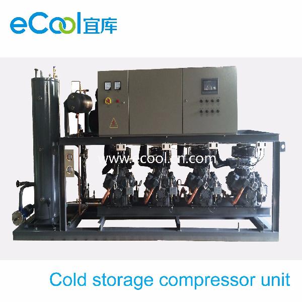 Refrigeration Parallel Piston Compressor Unit for Cold Storage Freezer