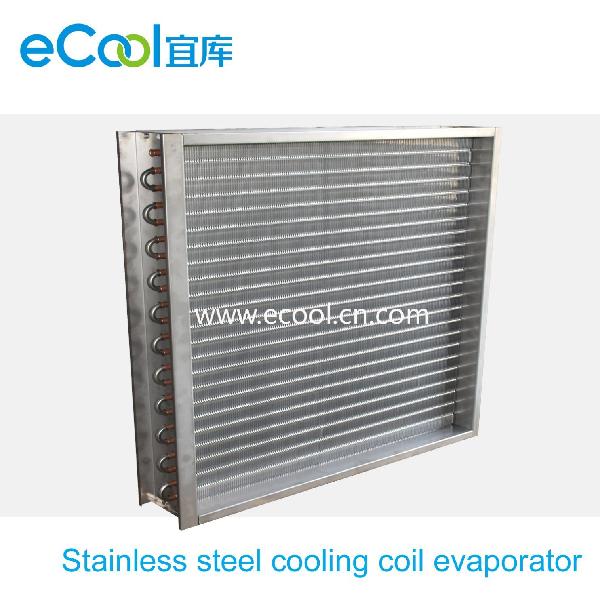 Stainless Steel Tube Stainless Steel Fin Cooling Coil Evaporator