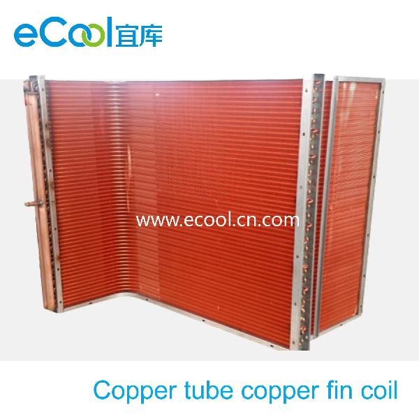 Copper Tube Copper Fin Cooling Coil for Heat Exchanger