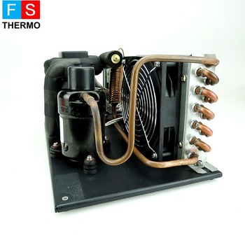 r134a dc 12v 24v air cooled mini refrigeration system liquid cooler unit for portable chiller