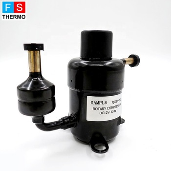 bldc 12v 24v r134a small mini micro hermetic toatry cooling refrigeration compressor