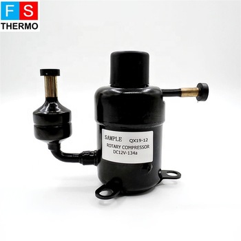 r134a dc 12v mini compresor rotativo horizontal