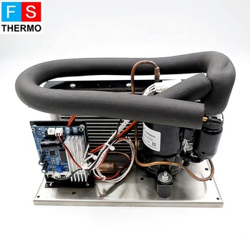 mini refrigeration condensing unit for electric vehicle air conditioning