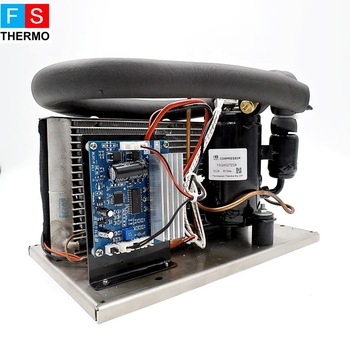 mini refrigeration condensing unit for electric vehicle air conditioning