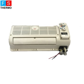 dc 12v hybrid solar powered Split caravan electrical Air Conditioner for truck car RV construction machine