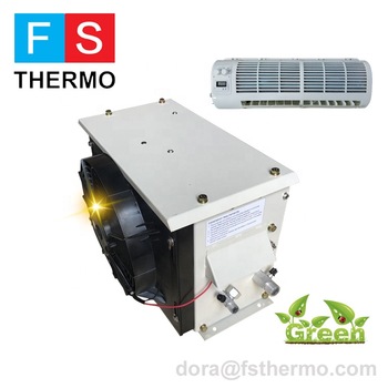 Dc 24V solar powered parking split air conditioner for truck cabin