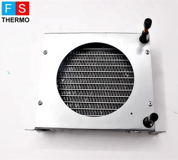 r134a Aluminum hvac water mini rerefrigerator condeser for mini water chiller