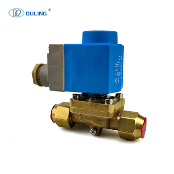AC 220v Normally Open 2 Way Electric Magnet Big Diameter Solenoid Valve Used In Commercial Refrigeration System