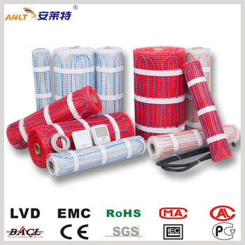 floor heating mat with meshes