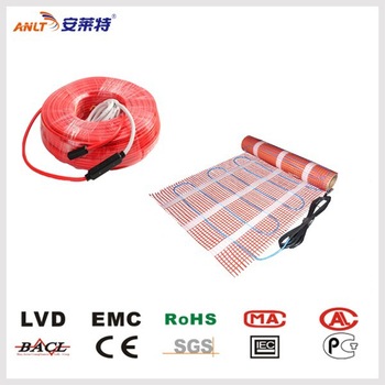 Underfloor Electric heating cable and mat