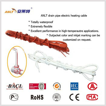 PVC Insulated Twin conductor Drain Pipe Heating Cable