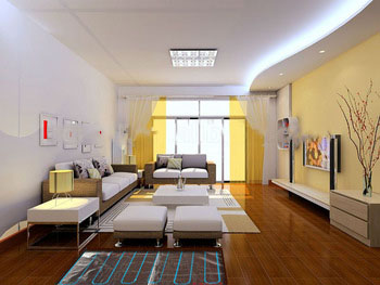 rubber flooring heating system