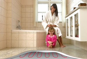 rubber floor heat system