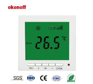 4-Pipe Fan Coil LCD Programmable Thermostat (S602BF)