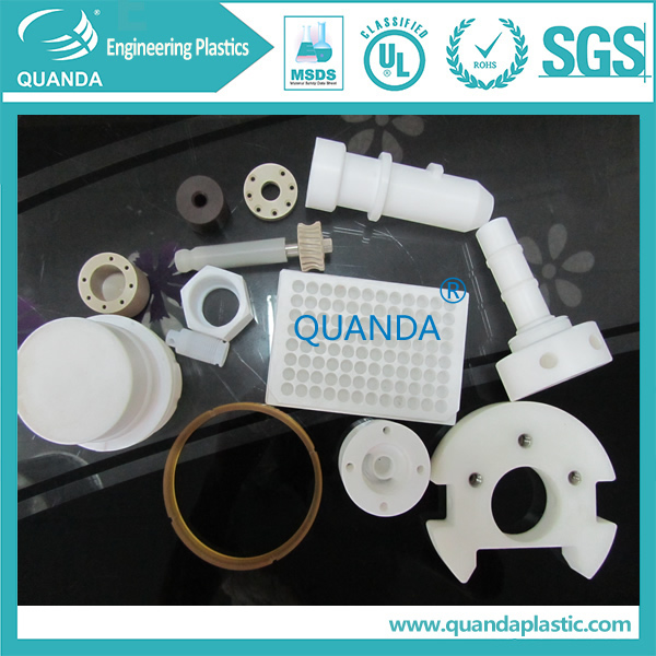 Shaped natural PVDF parts