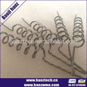 99 95 purity high temperature tungsten wire for vacuum metalizing machine
