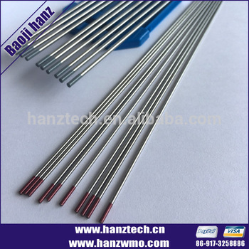 tig welding 2% thoriated tungsten electrode wt20