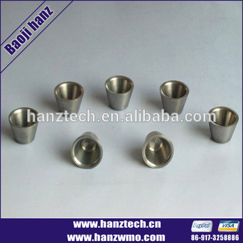 Pure tungsten crucible for Electronic spray