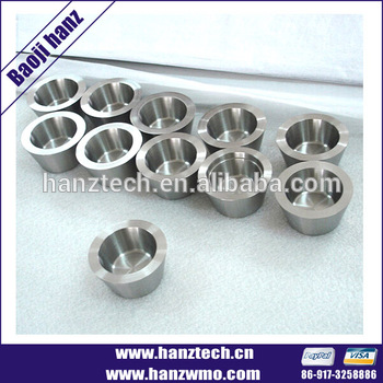 99.95% tungsten crucible for melting
