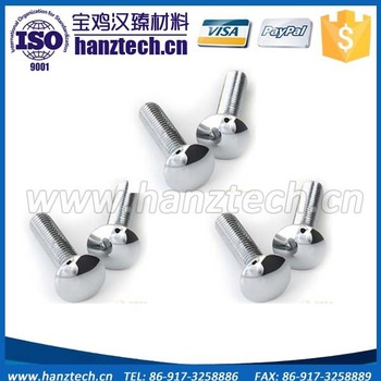 Manufacturer din 7991 gr5 titanium round cap bolt